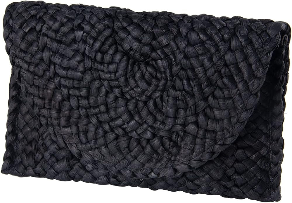Fecialy Straw Clutch Purses Straw Purses for Women Envelope Woven Clutch Handbags Summer Beach Ba... | Amazon (US)