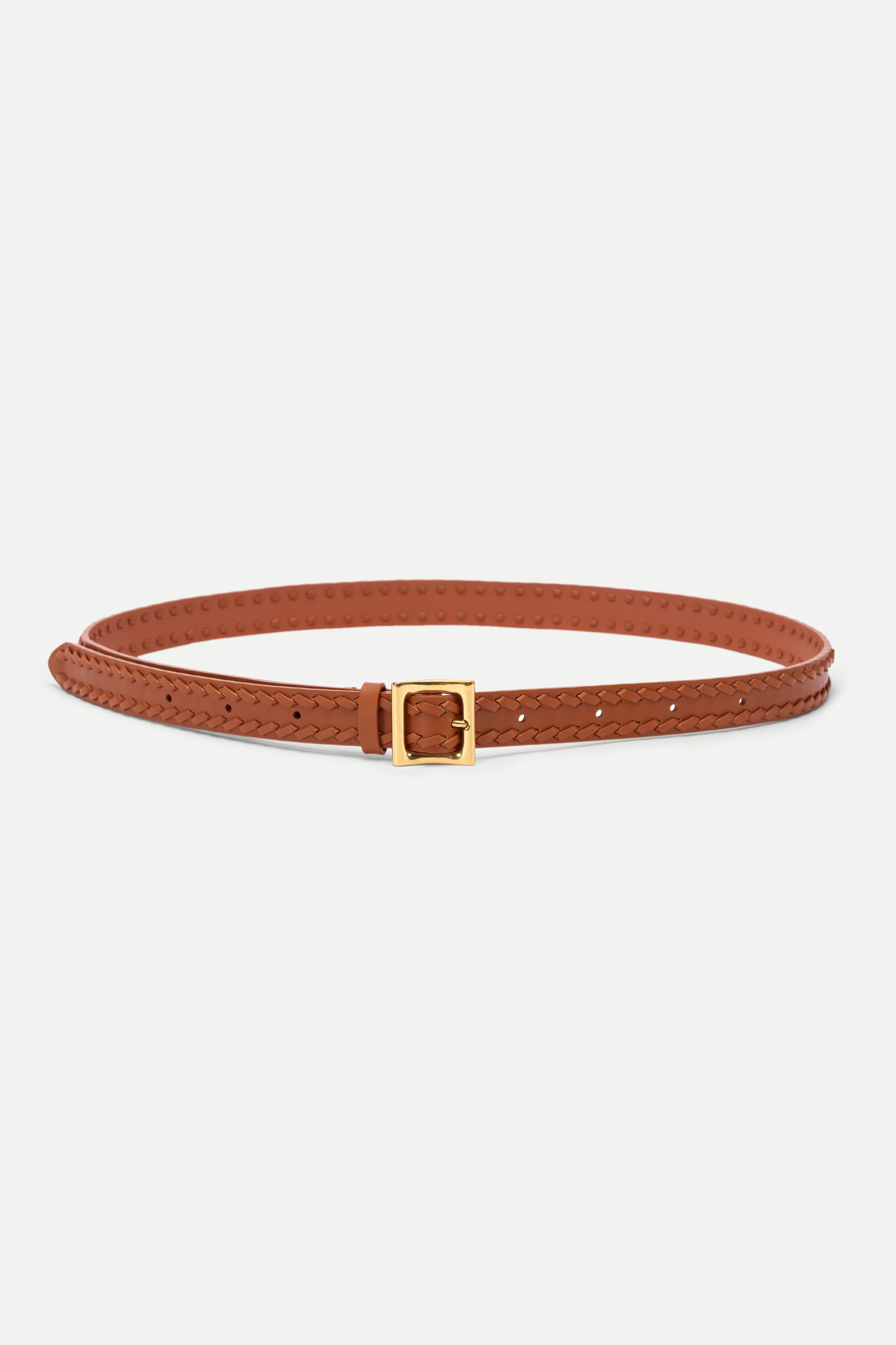 Arc Braided Leather Belt in Vegetable-Tanned Leather | Fabrique