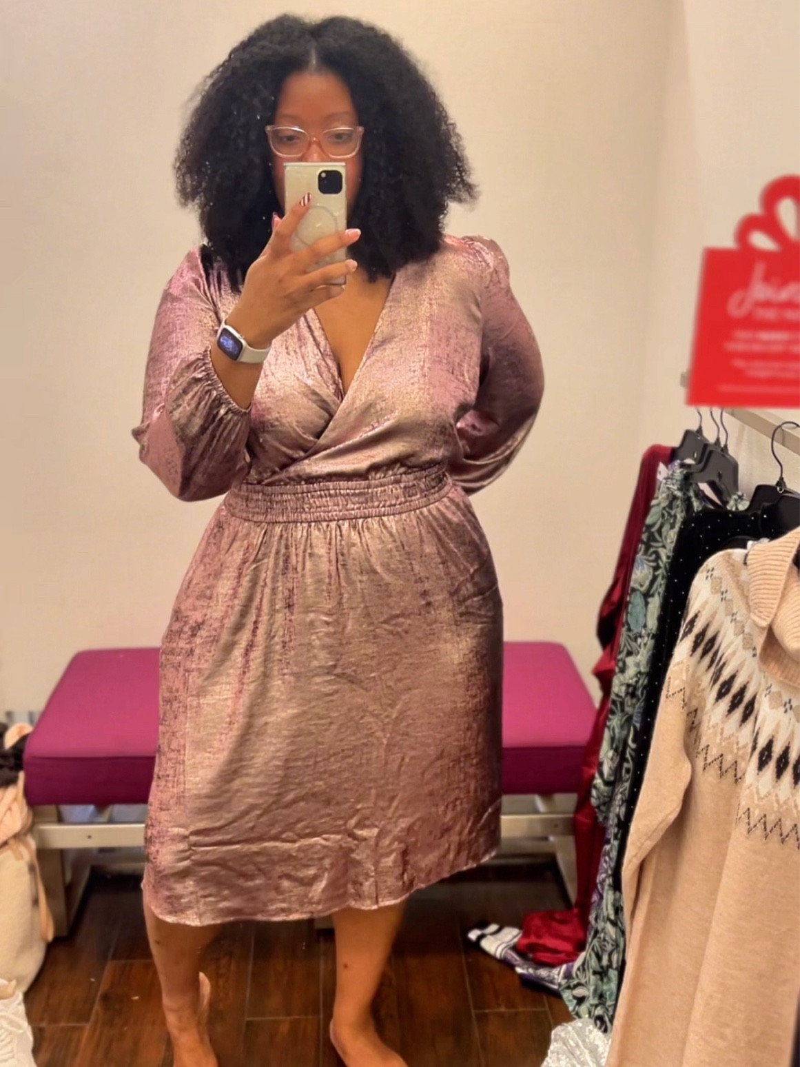 Love the rose gold metallic fabric! #plussizefashion

#LTKplussize #LTKfindsunder100 #LTKstyletip