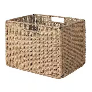 Home Decorators Collection 15 in. H x 11 in. W x 11 in. D Brown Wicker-4066700950 - The Home Depo... | The Home Depot