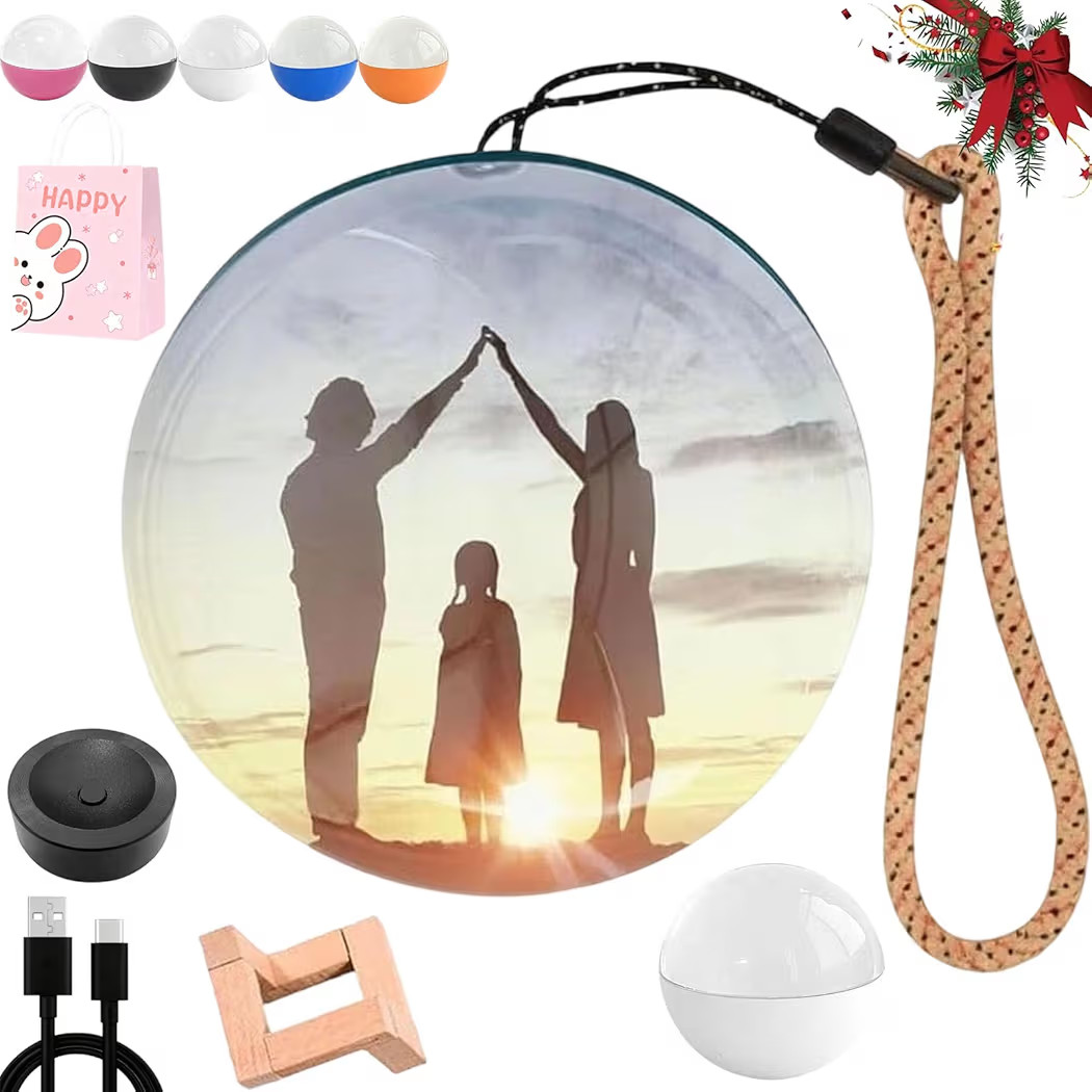 2025 Upgraded Magic Crystal Ball Ornament, 2.7 Inch Memory Sphere Video Player Ornament, Personal... | Amazon (US)