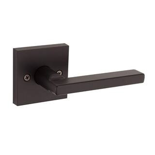 Kwikset Halifax Square Matte Black Dummy Door Lever-157HFL SQT 514 - The Home Depot | The Home Depot