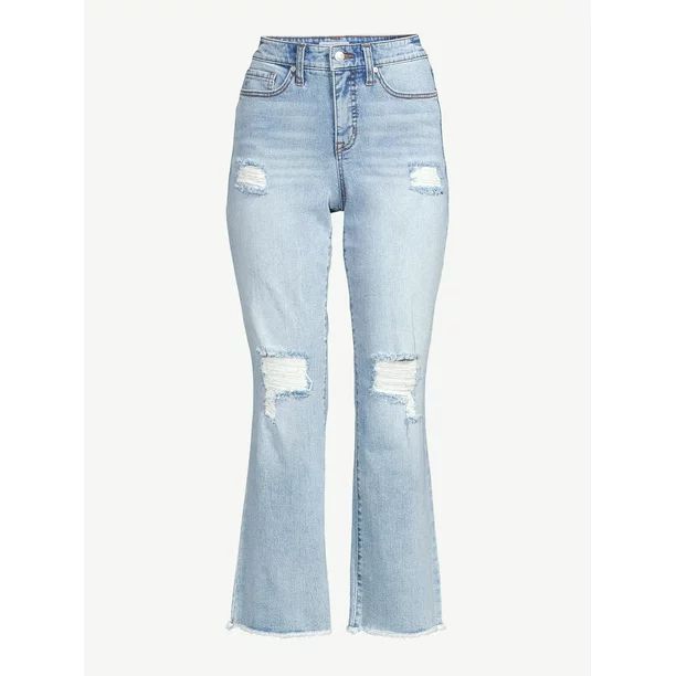 Sofia Jeans by Sofia Vergara Women's Mayra High Rise Kick Crop Flare Jeans - Walmart.com | Walmart (US)