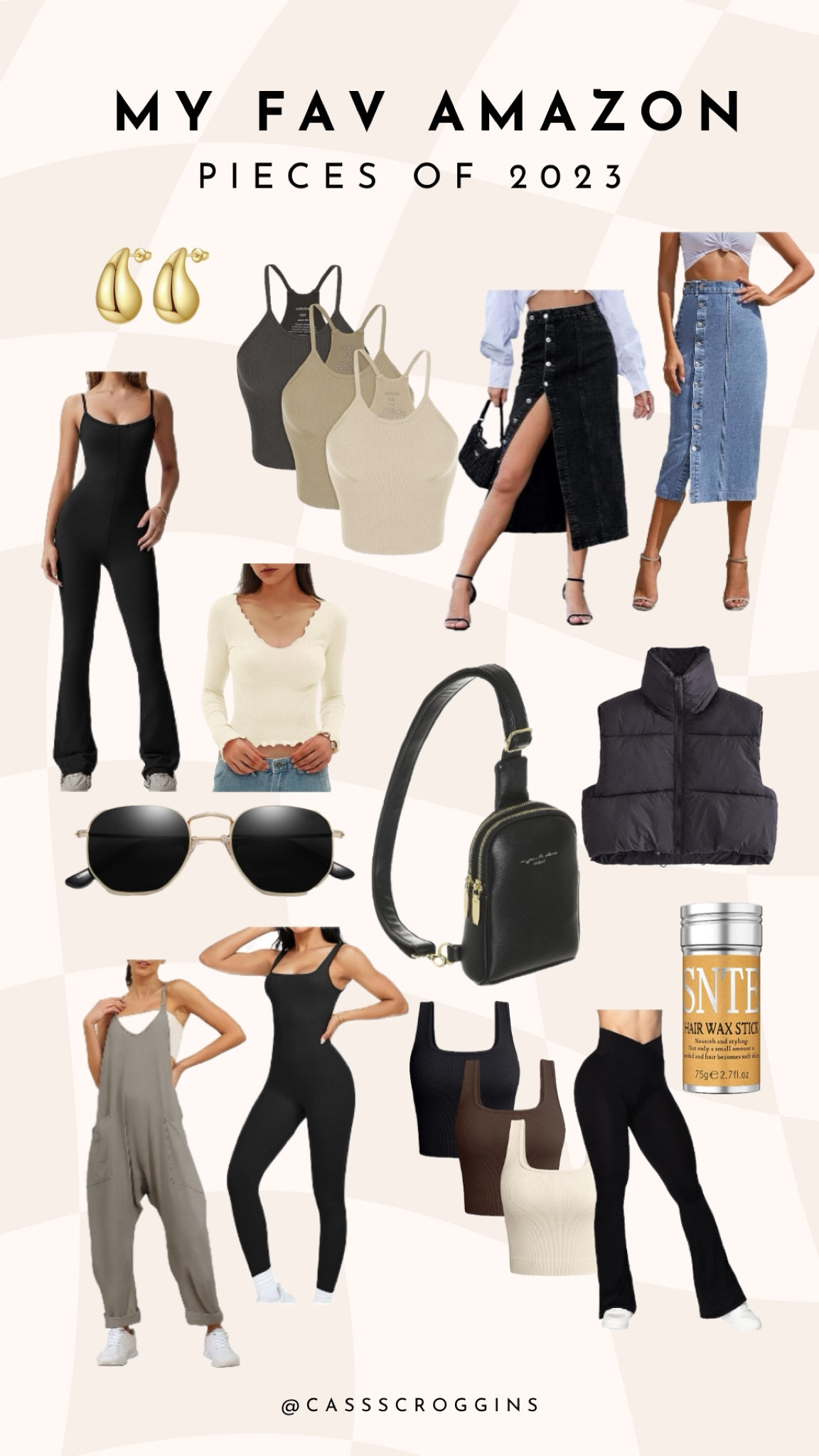 My favorite Amazon fashion pieces of 2023! These are things I’ve worn over and over and over again!!
Sizing:
Bodysuits: M (longer inseam for flare option)
Tanks: m
Skirts: M
Ruffle top: M
Leggings: M 34” inseam
Crop Vest:M
