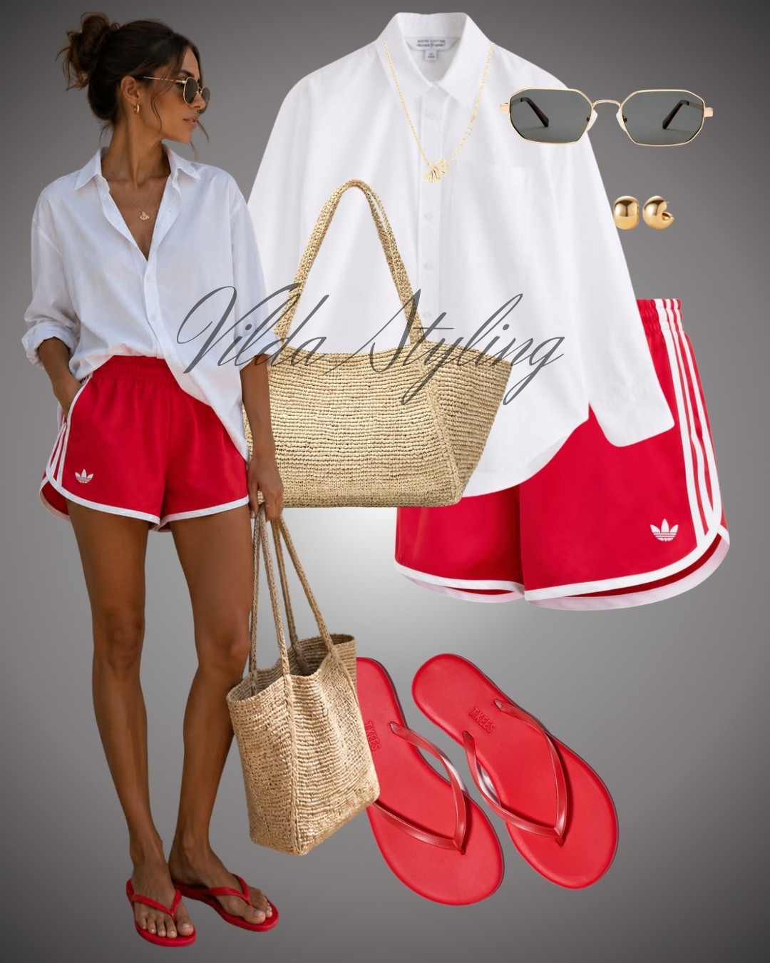 A pop of red for the perfect summer look. ❤️ Adidas shorts, an oversized white shirt, woven tote, and flip flops—an effortless outfit you’ll keep reaching for. 


#adidasshorts #adidasstyle #redshorts #summeroutfit #casualstyle #everydayoutfit #oversizedshirt #whiteshirt #wovenbag #flipflops #minimalstyle #effortlessstyle #ltk #shopthelook #outfitinspo

#LTKsummer #LTKeurope #LTKstyletip