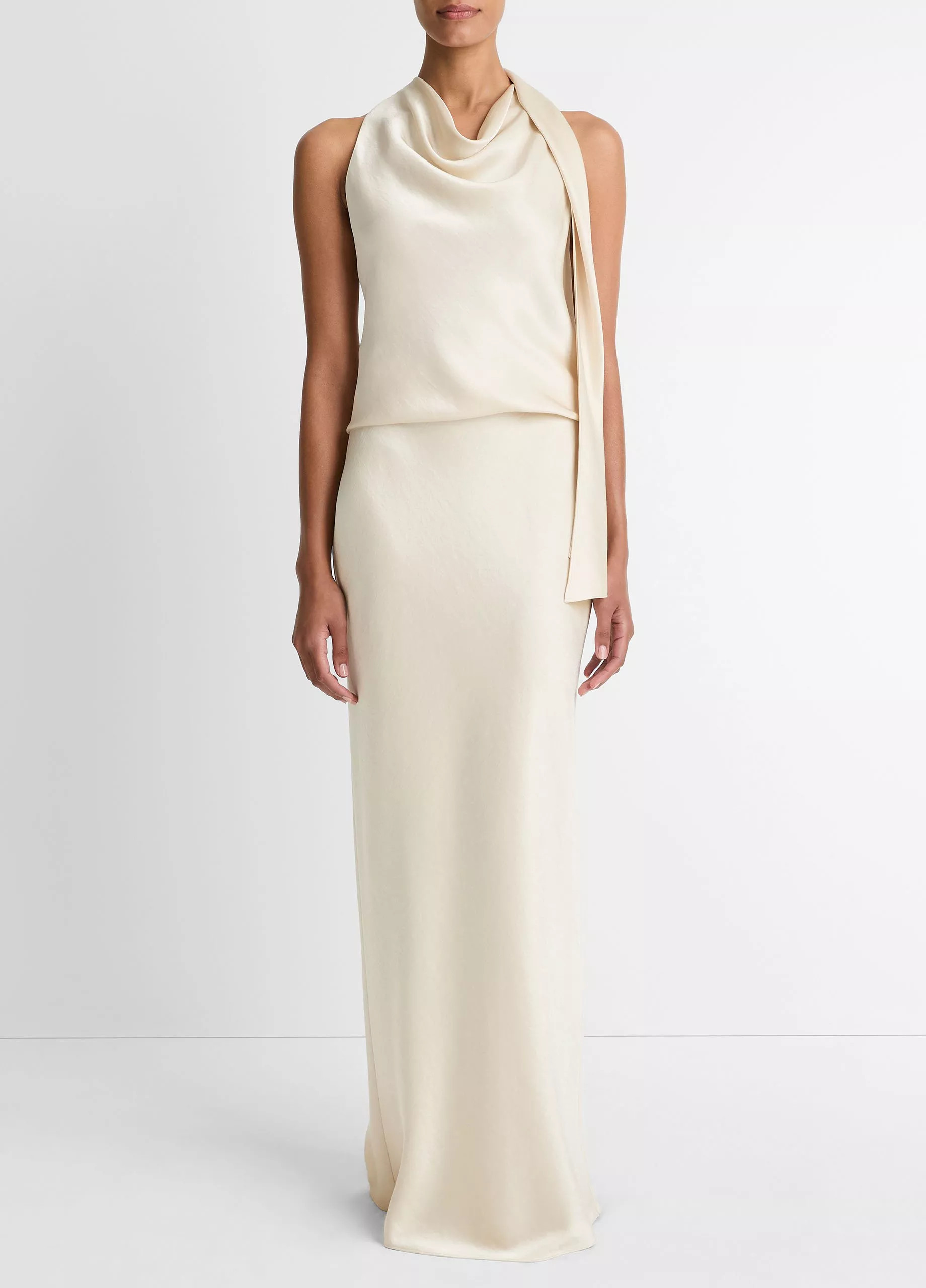 Satin Bias Column Skirt | Vince LLC