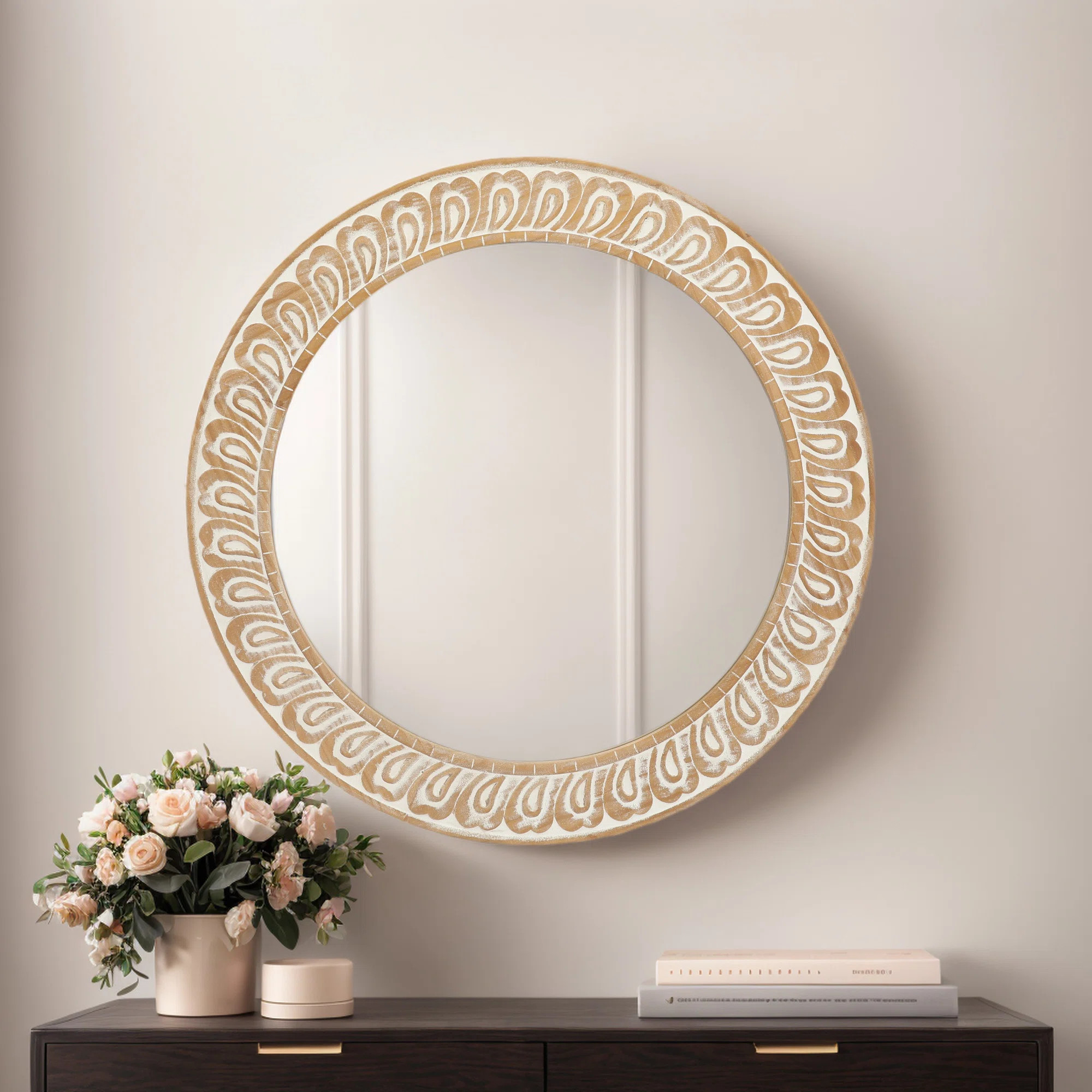 Danyela 28'' Round Wall Accent Mirror | Wayfair North America