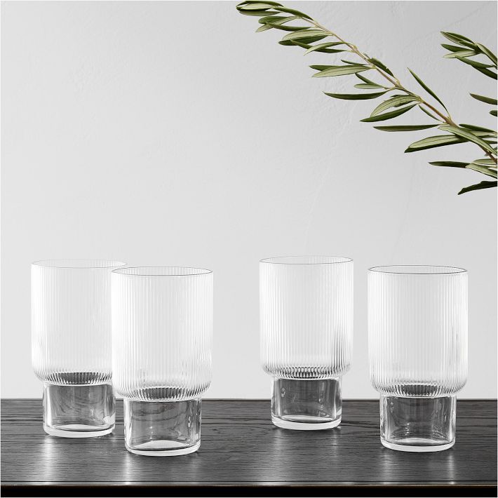 Fluted Drinking Glass Sets | West Elm (US)