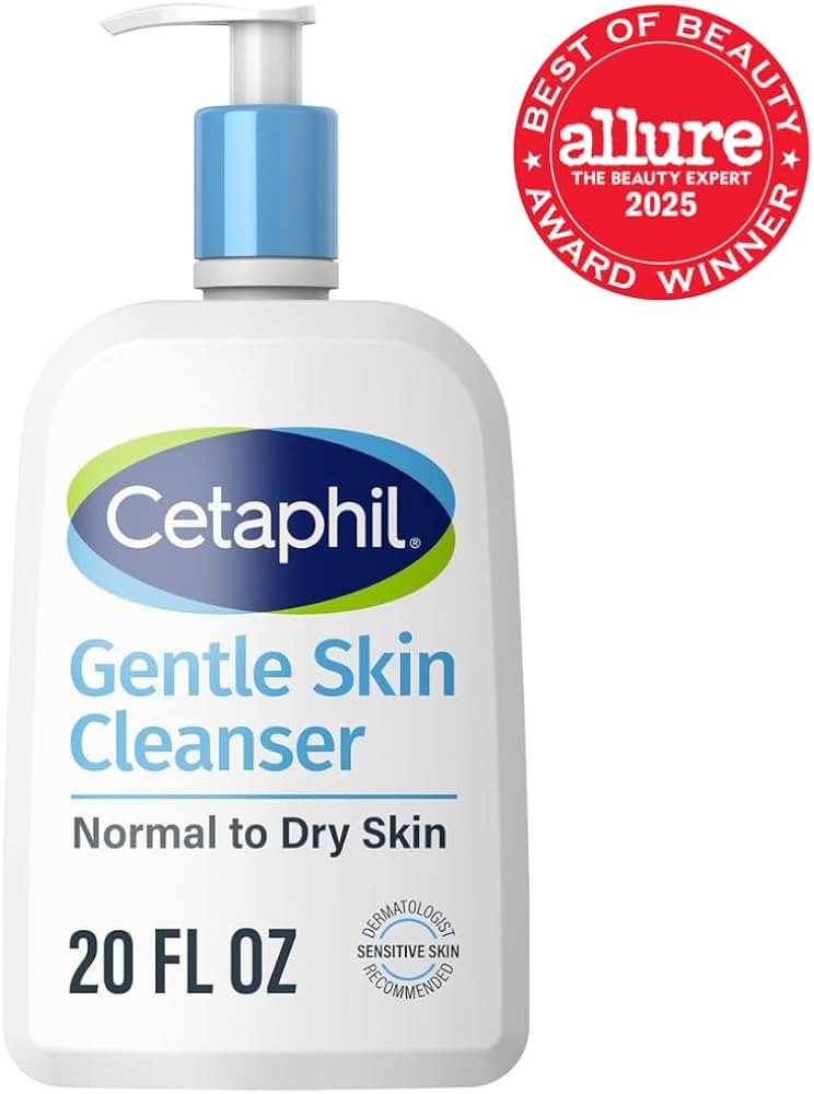 Cetaphil Face Wash, Hydrating Gentle Skin Cleanser for Dry to Normal Sensitive Skin, 20 oz, Fragrance Free, Soap Free and Non-Foaming | Amazon (US)