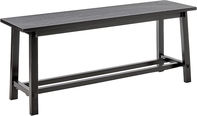 Décor Therapy Kyoto Black Bench, 42w 11.8d 17.75h, | Amazon (US)