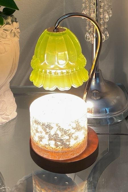 Candle Lamp Warmer with Lime Green Glass flower 💚

#LTKparties #LTKGiftGuide #LTKhome