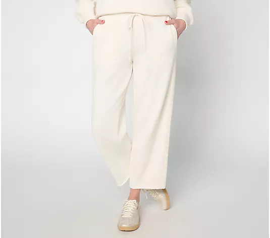 Peace Love World Boheme Regular Cropped Pants with Crochet Trim - QVC.com | QVC