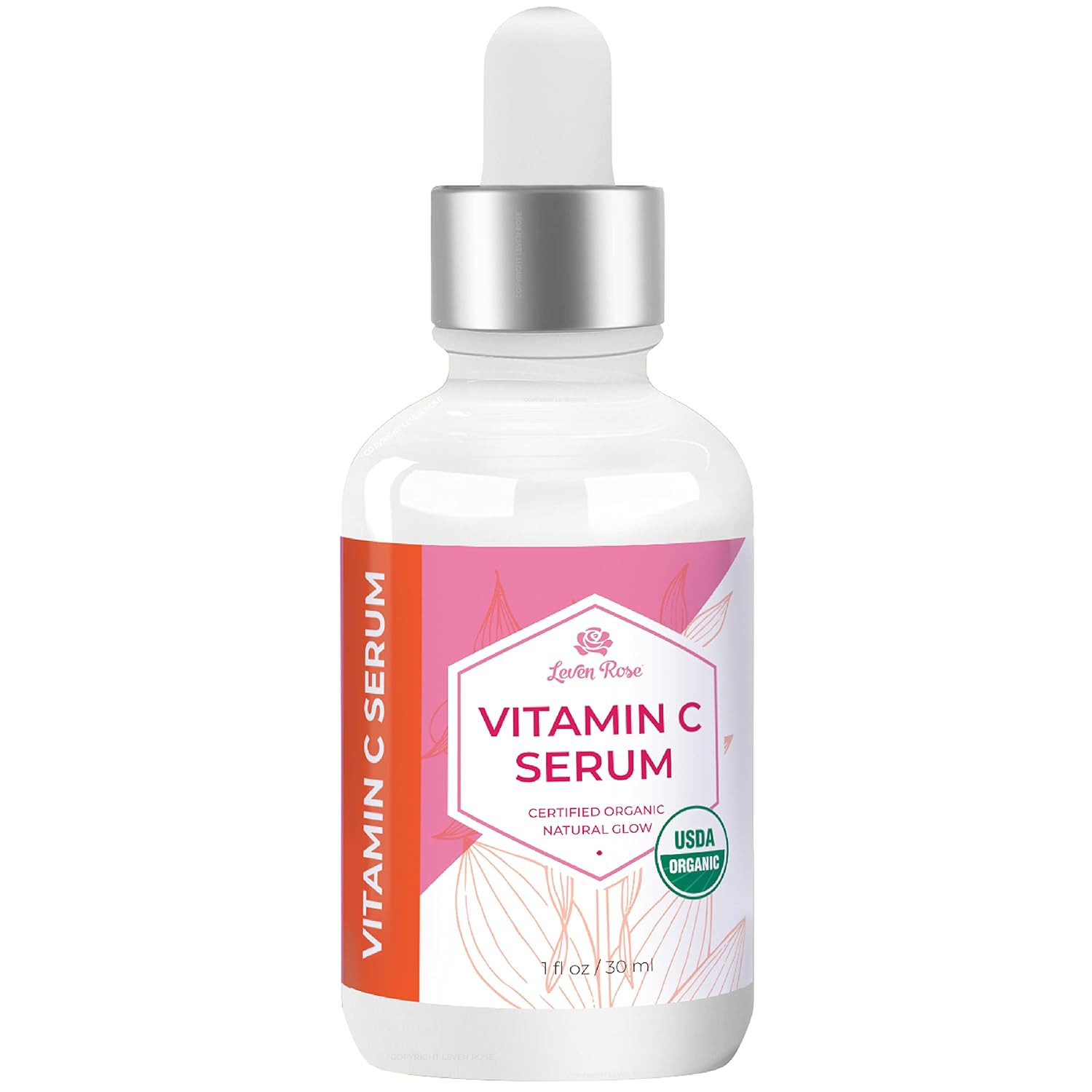 USDA Organic Vitamin C Serum by Leven Rose, Anti Aging Serum for Face, Vitamin C for Face and Bri... | Amazon (US)