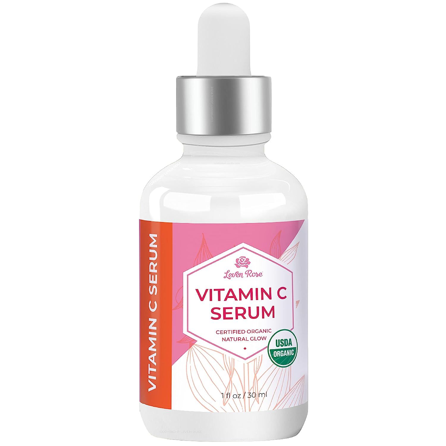 USDA Organic Vitamin C Serum by Leven Rose, Anti Aging Serum for Face, Vitamin C for Face and Bri... | Amazon (US)