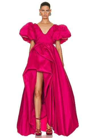 Aje Manifestation Gown in Fuchsia | FWRD | FWRD 