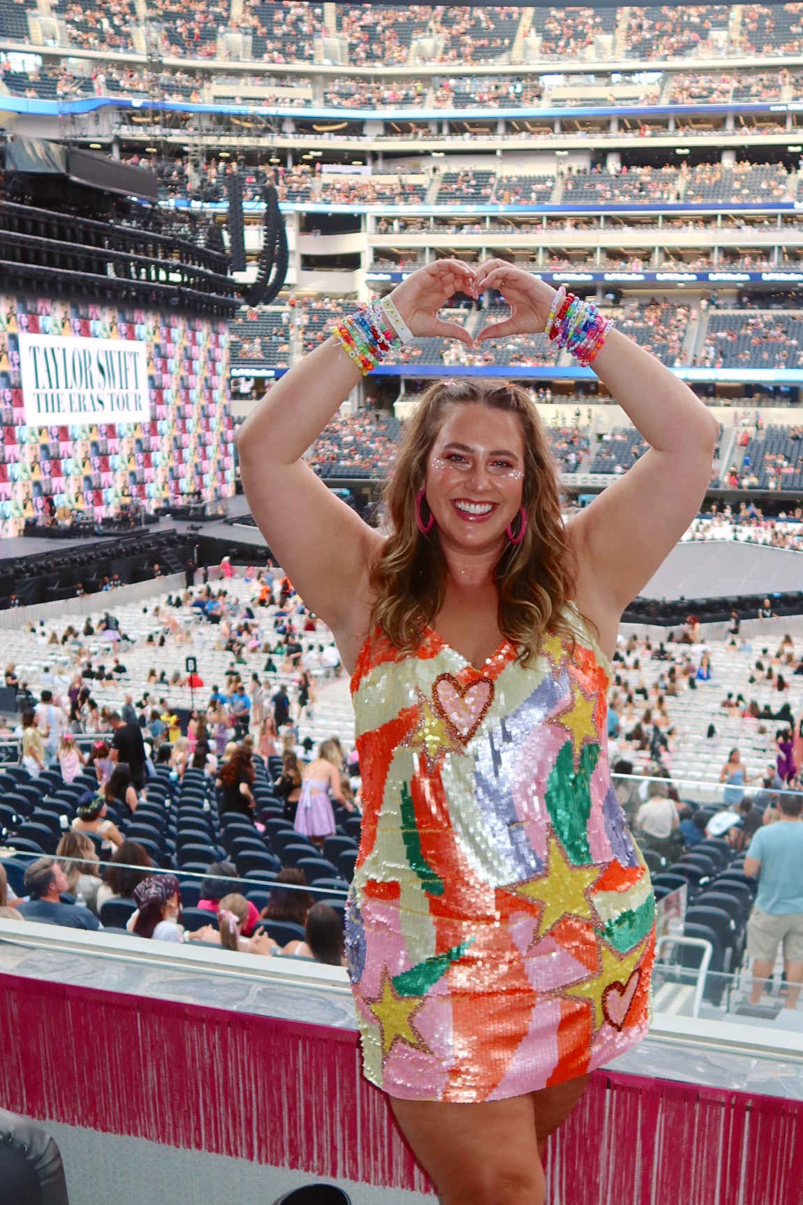 The dress I wore to Night 2 of the Eras Tour in LA!! 

I’m wearing the size 16 & it fit great! Slightly big on top but perfect around my hips/butt! 

#LTKunder100 #LTKcurves