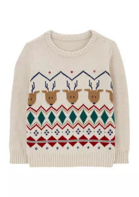 Carter's Toddler Boys Holiday Printed Sweater | Belk