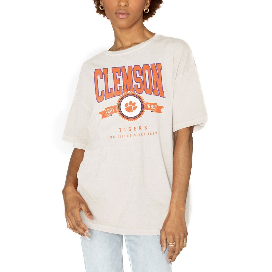 Clemson Tigers Gameday Couture Women's Get Goin' Oversized T-Shirt - White | Fanatics
