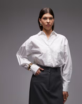 ASOS DESIGN oversized shirt in white | ASOS (Global)