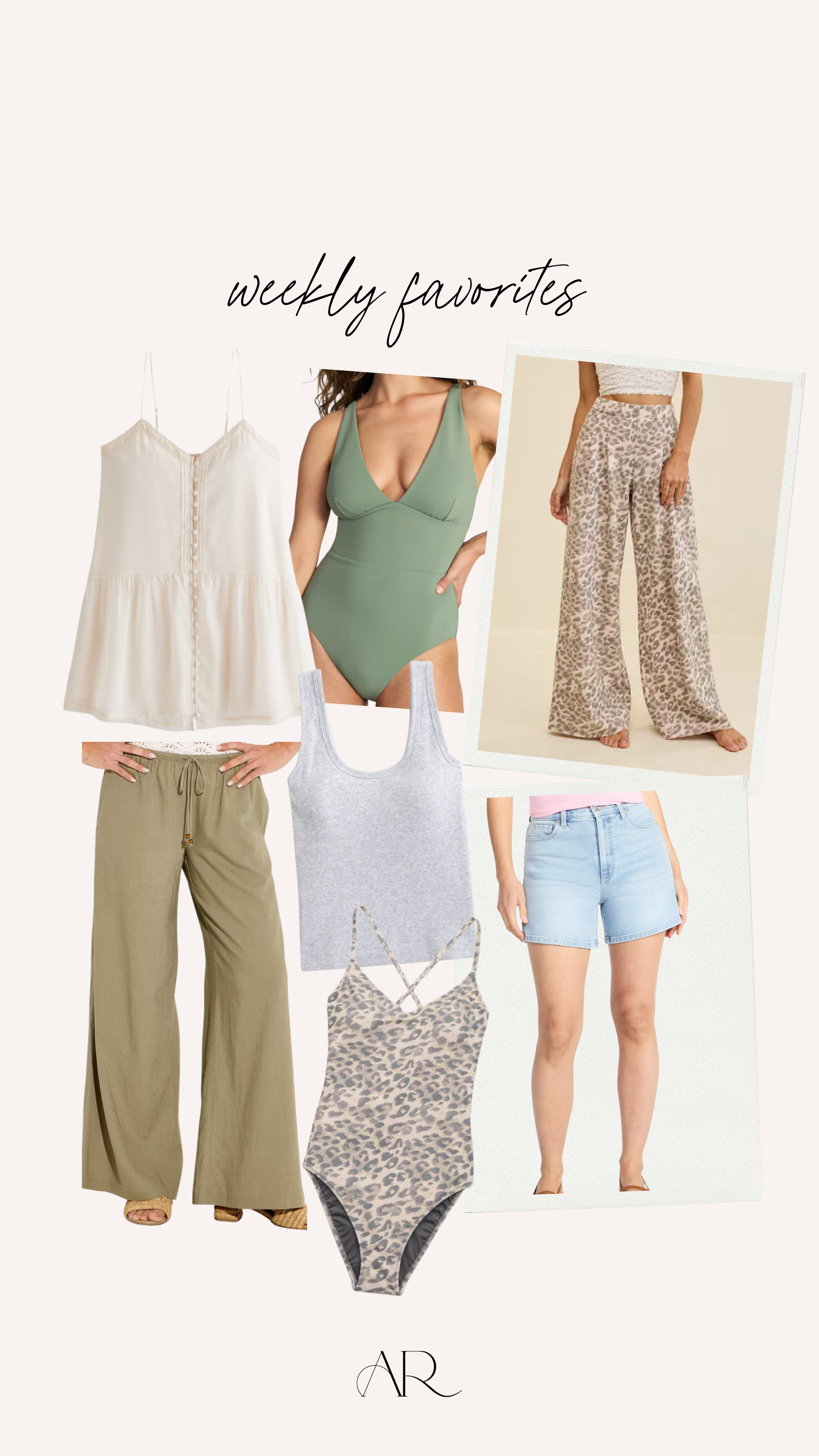 This weeks favorites! This one piece is the perfect anti-pooch swimsuit to relax in this summer. 

Midsize summer fashion, anti-pooch outfits, trendy summer looks, busy mom outfits 

 #LTKmomlife #LTKMidsize