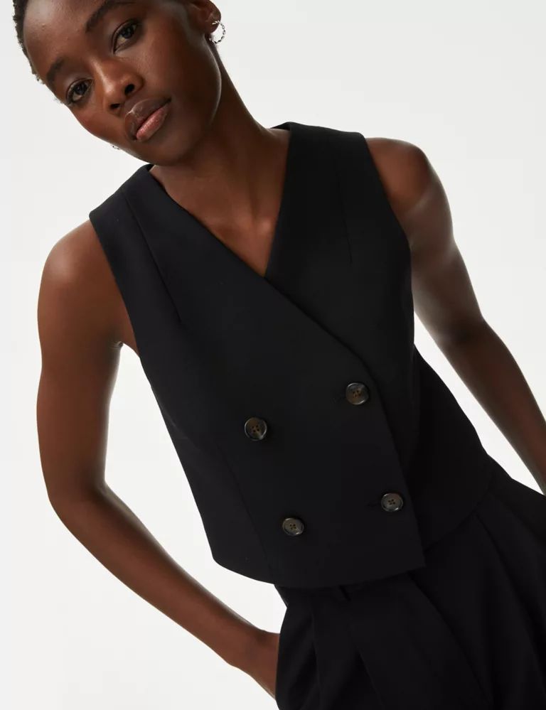 Tailored Double Breasted Waistcoat | Marks & Spencer (UK)