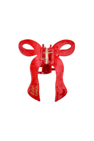 Solar Eclipse Hand-painted Coquette Bow Claw Hair Clip in Red from Revolve.com | Revolve Clothing (Global)