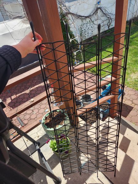 Planting season is here and trellis is a way to go if you plant cucumbers, peas or any other tall vegetablea 

#LTKhome #LTKfamily #LTKSeasonal
