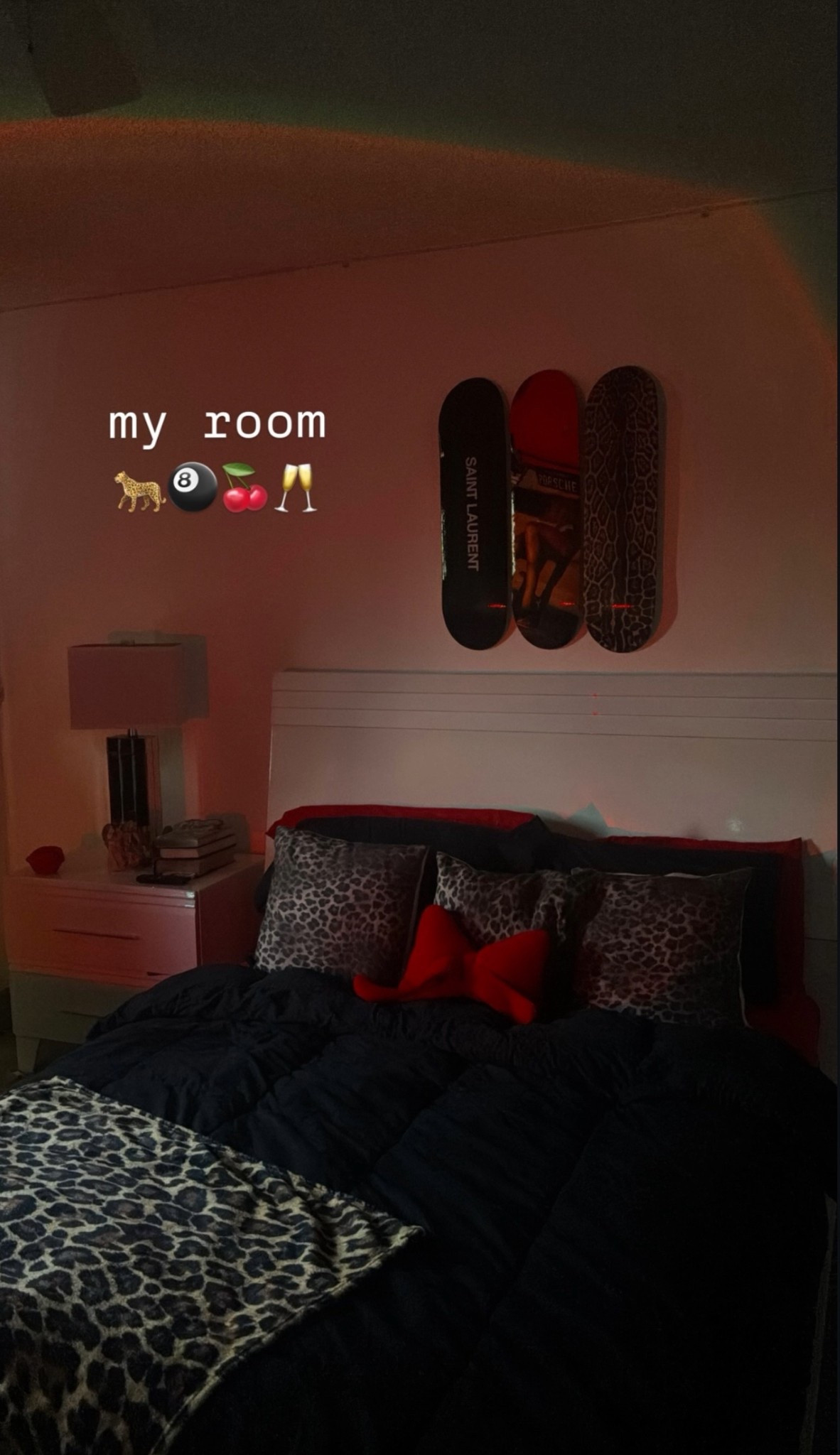🐆🎱🍒🥂 skateboards are from manic cherry, bedding from marshall’s! 

#LTKHome