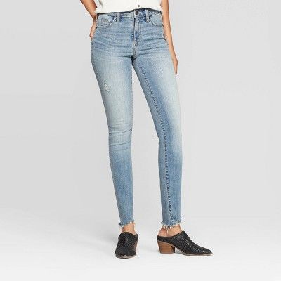 Women's Distressed High-Rise Skinny Jeans - Universal Thread™ | Target