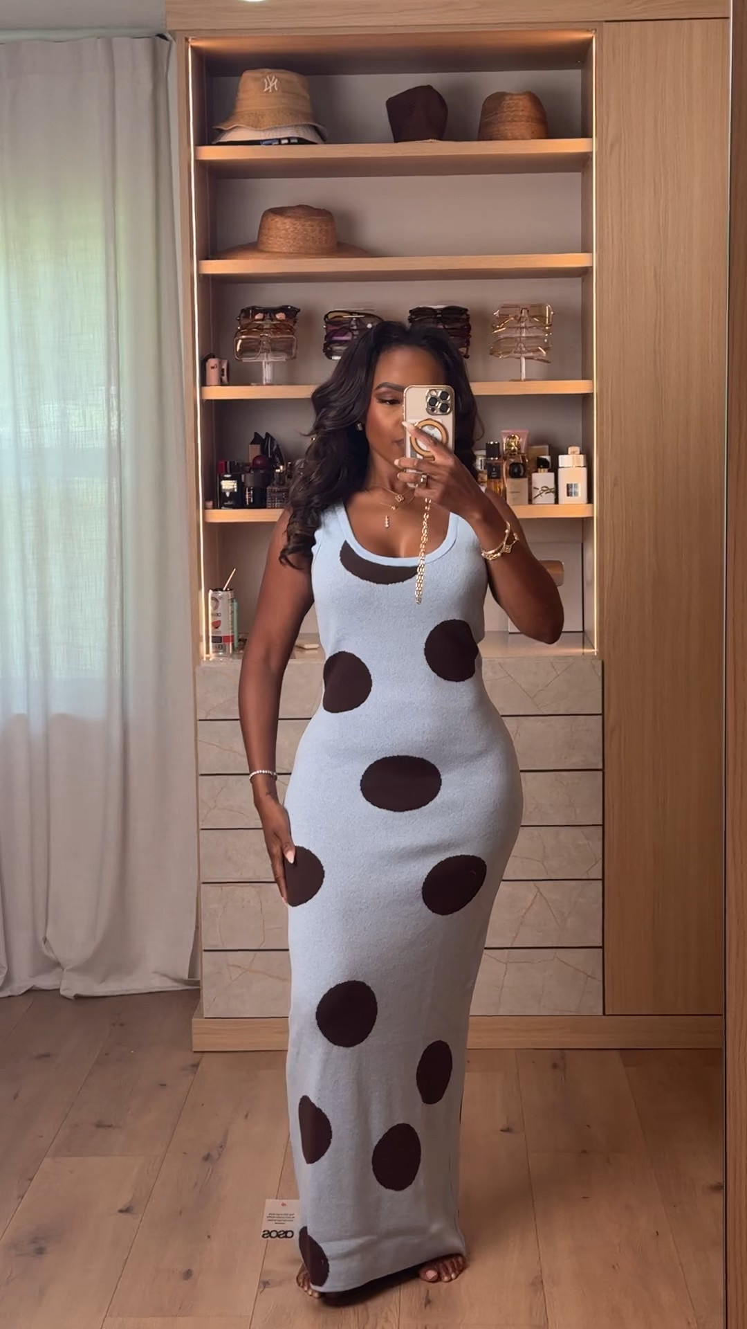 Hi Babes! 🤎✨

Polka dots are having a major moment and this knit maxi dress is one of my favorite finds! It hugs in all the right places, has the prettiest silhouette, and is such an easy throw-on piece that still looks elevated.

✨ Fit Details:
• Wearing a size Small
• 5'4" | 140 lbs
• Soft stretchy knit with a flattering body-contouring fit

Where to wear:
☀️ Vacation
🍹 Resort brunch
🌴 Beachside dinner
🥂 Date night
🤍 Summer events

Style it with:
• Simple sandals or heels
• Gold jewelry
• A woven tote or mini shoulder bag
• Oversized sunglasses

Everything is linked below!

xx Kira | IG: KirasFashionFinds
