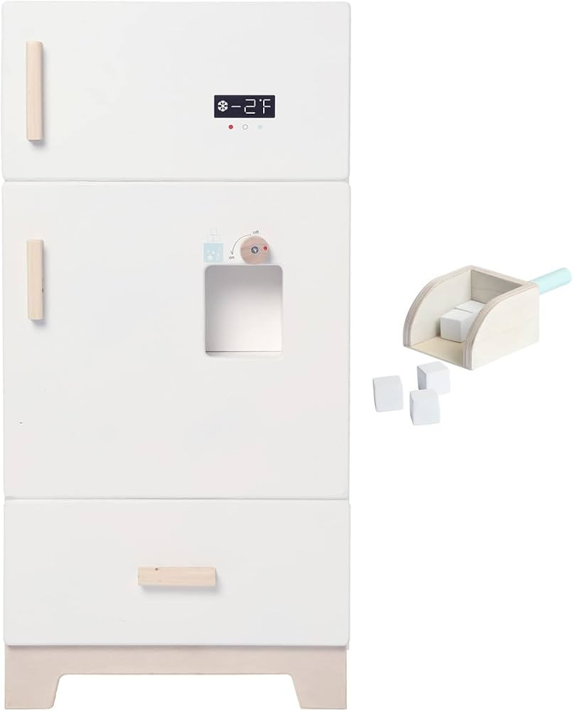 labebe - Kitchen Wooden Fridge | Fridge Freezer for Toddlers, Kids' Kitchen Playset Toy, Baby Cab... | Amazon (US)