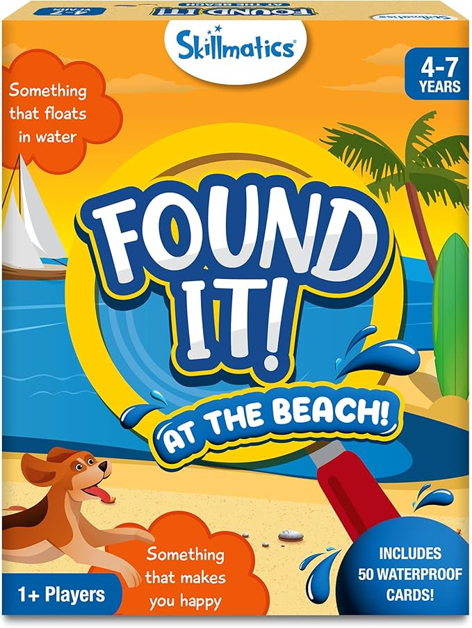 Skillmatics Scavenger Hunt Card Game - Found It Beach, Outdoor Learning Toys, Perfect for Boys, G... | Amazon (US)