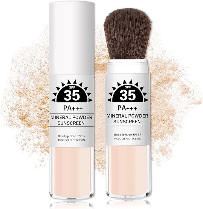 IONSGAKO Mineral Powder Sunscreen SPF 35 Setting Powder for Face & Scalp Broad Spectrum Mineral B... | Amazon (US)