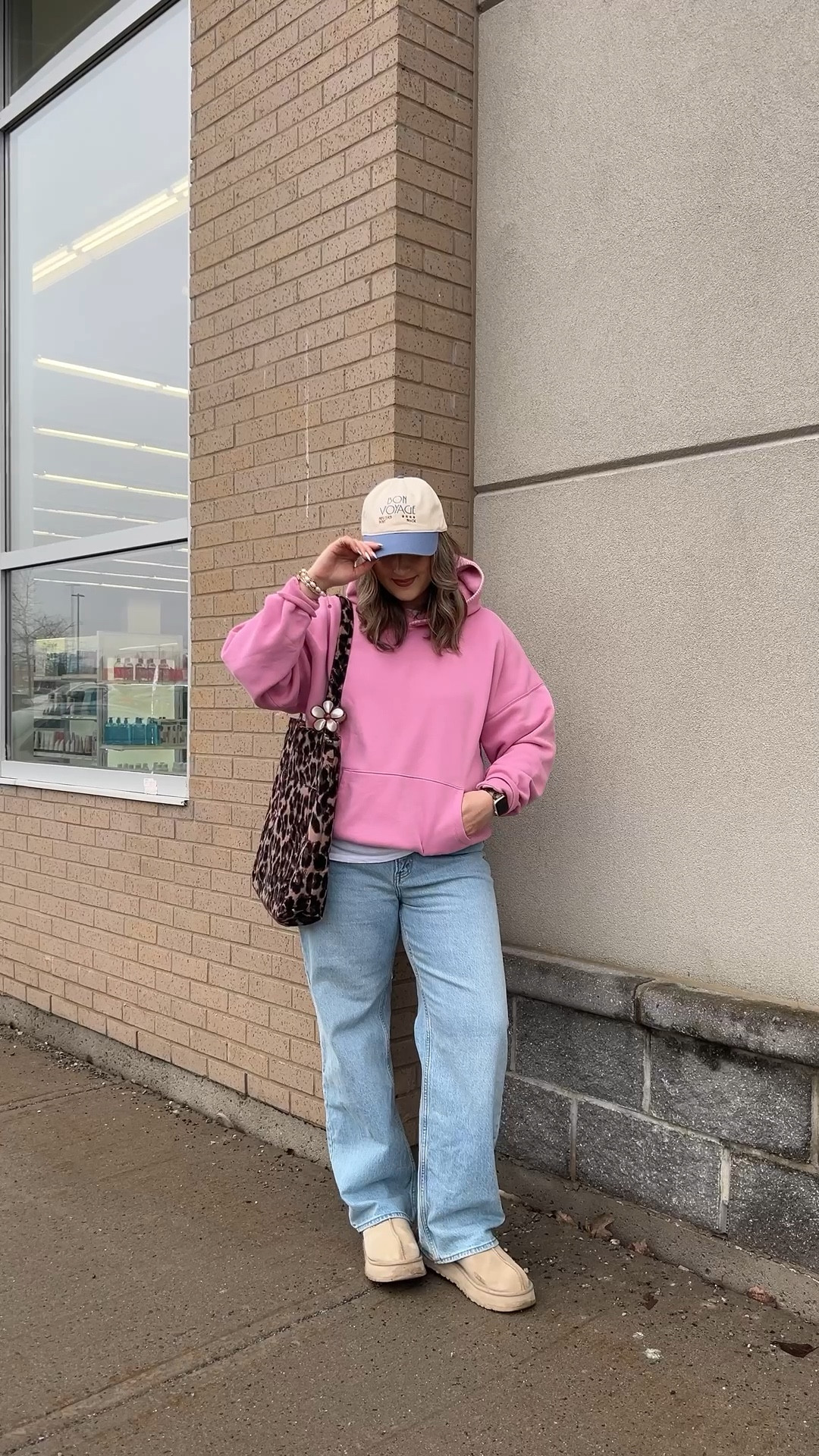 Casual outfit with a pop of color for a dreary day! Hoodie runs small, wearing XL. Wearing 32 in the jeans. Ugg Tazz platforms fit TTS


#LTKsale #LTKmidsize