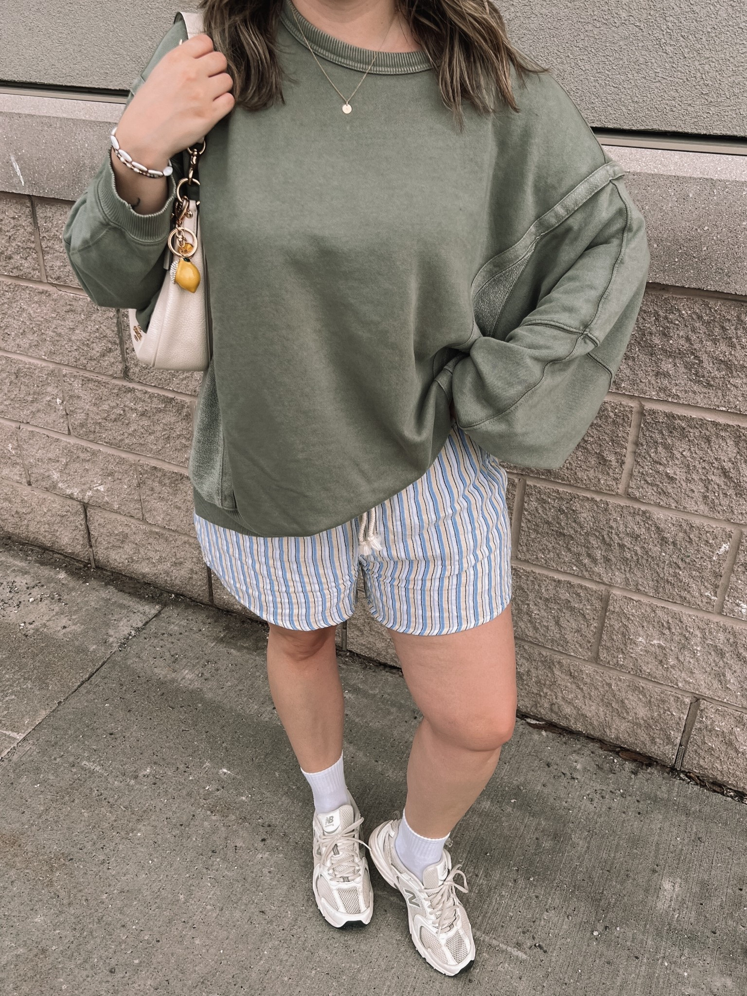 Comfy walk ootd! Wearing my usual size L in the shorts (Canadian link under “Similar Products”), sweatshirt runs big, I sized down to M. New Balance sneakers are my fave for walking! They run a little big, I’m a 9.5-10 and wear a 9.

#LTKsummer #LTKsale #LTKmidsize
