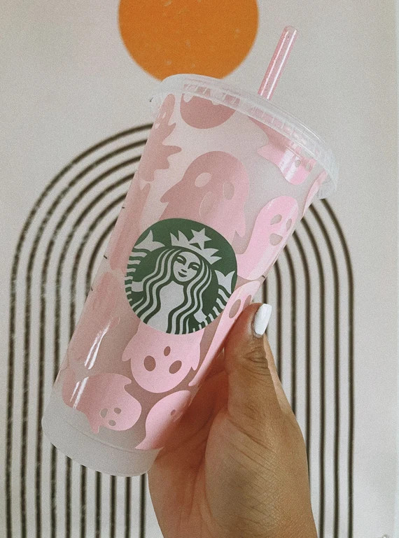 Cute Ghost Starbucks Cup | Halloween Starbucks Cup | Etsy (US)