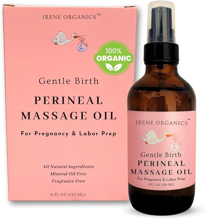 Organic Perineal Massage Oil Spray by Irene Organics for Pregnancy and Postpartum - Prevention fo... | Amazon (US)