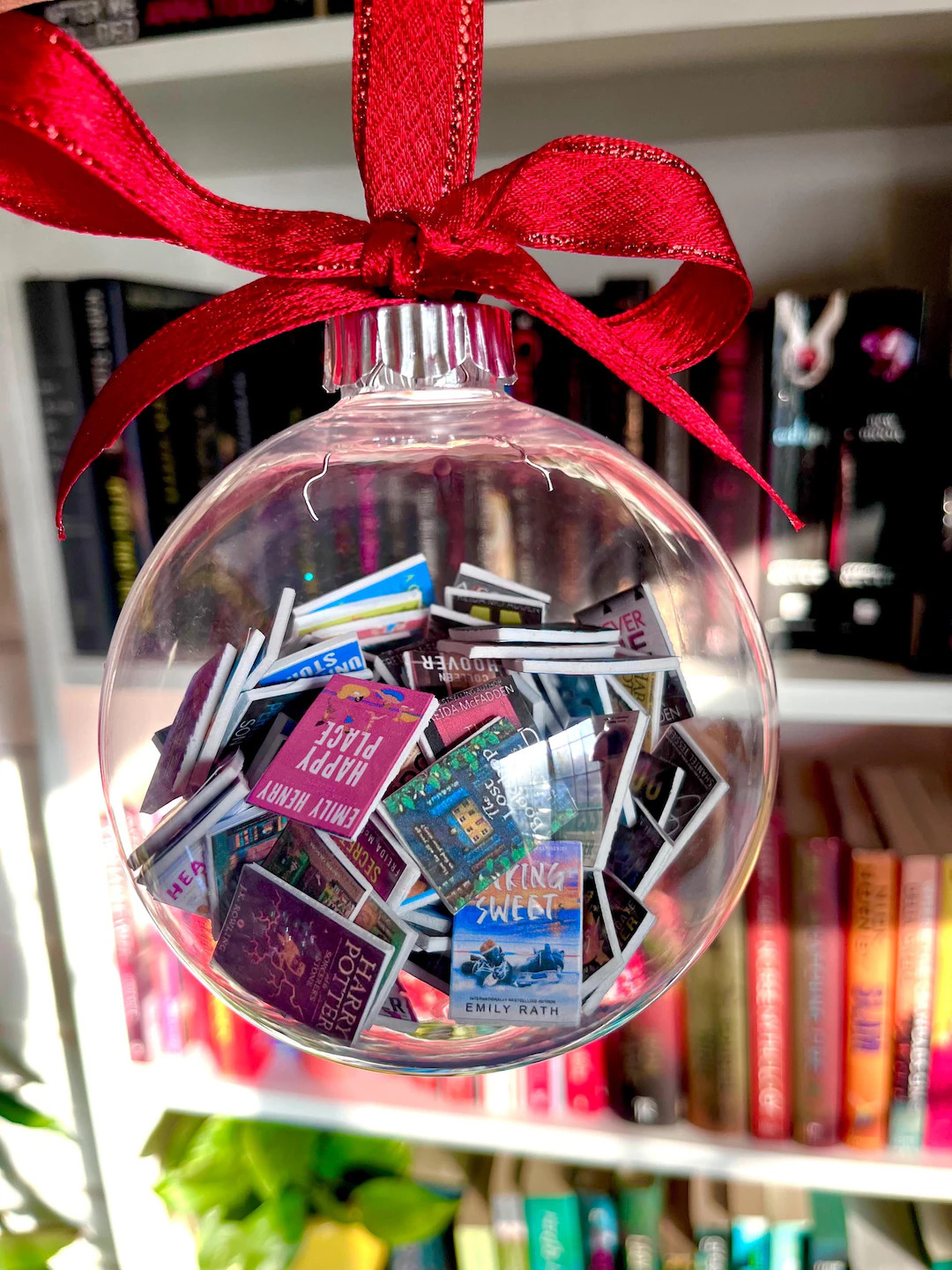 Custom Mini Book Filled Ornament / Book Club Ornament/ Mini Books - Etsy | Etsy (US)