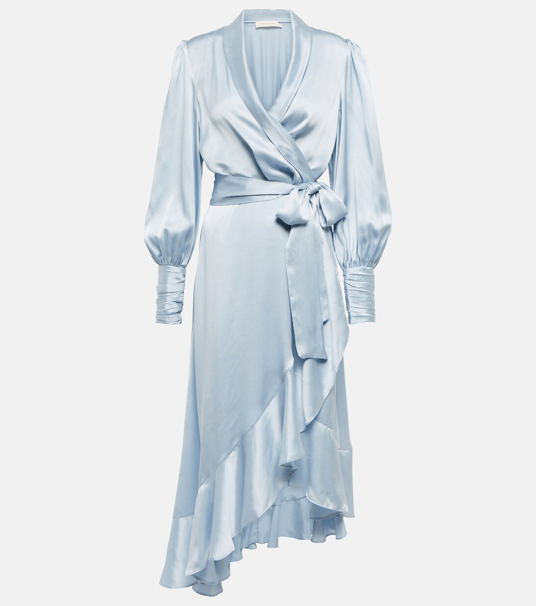 ZimmermannSilk satin midi dress | Mytheresa (UK)