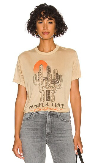 Junk Food Joshua Tree Cactus Tee in Beige. - size L | Revolve Clothing (Global)