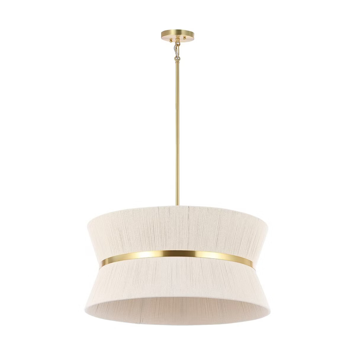 Alma 4 Light 24 Inch Chandelier - Bleached Natural/Brass Gold - Safavieh. | Target