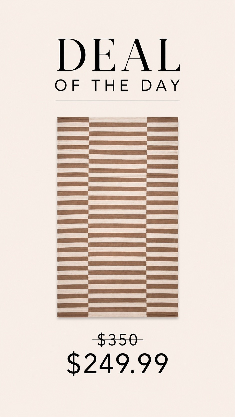 Ralph Lauren Striped Neutral Rug Deal

Love the soft neutral tones and tailored stripe pattern on this rug. It feels modern but still warm and organic — the perfect layering piece for a living room, bedroom, or office. Such a good designer-inspired find at this price point.

#LTKHome #LTKSaleAlert