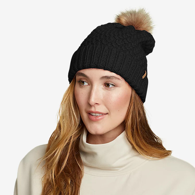 Women's Cabin Faux Fur Pom Beanie | Eddie Bauer, LLC