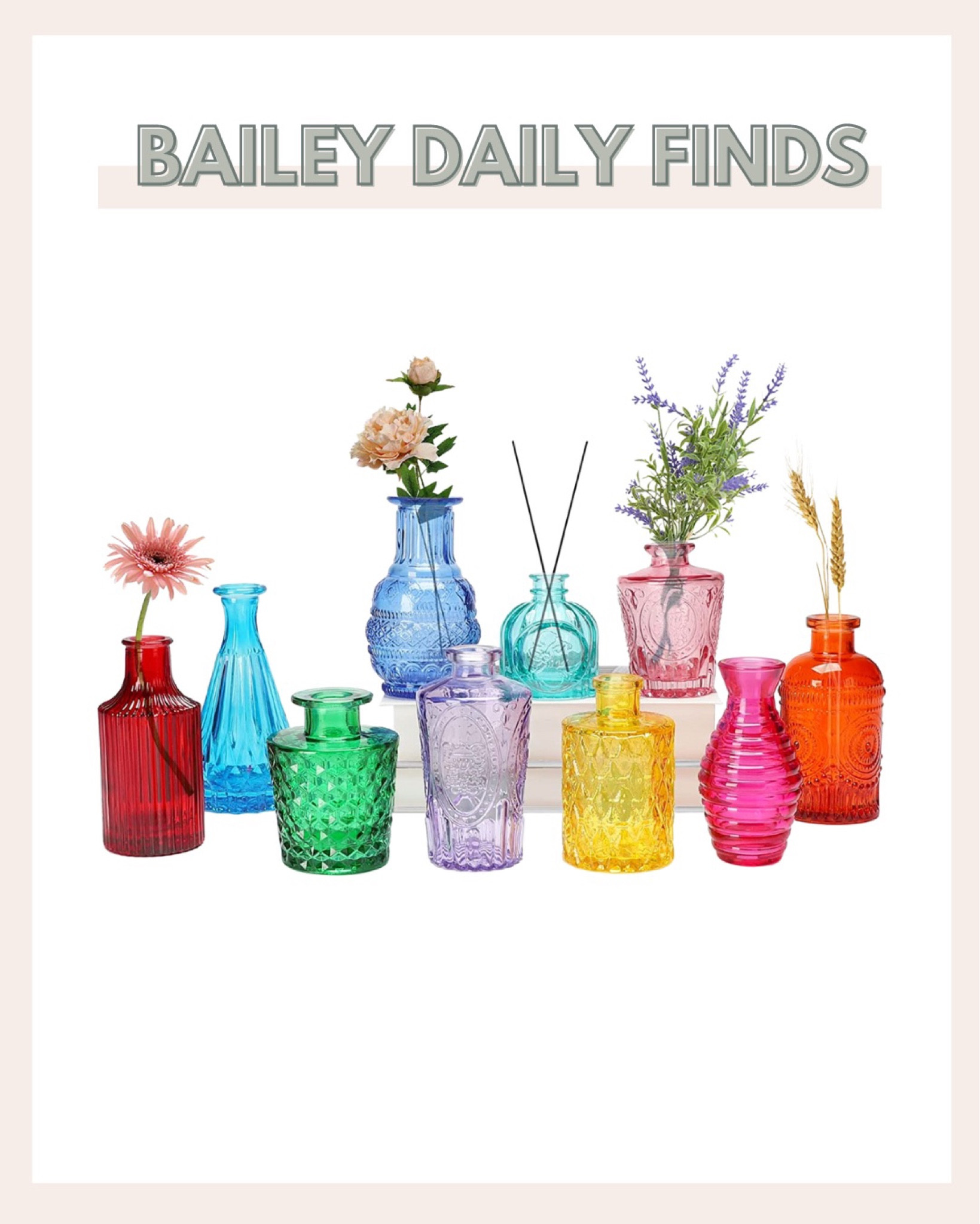 I LOVE these beautiful colored bud vases! So beautiful for summer parties and decor!

#LTKunder50 #LTKSeasonal #LTKhome