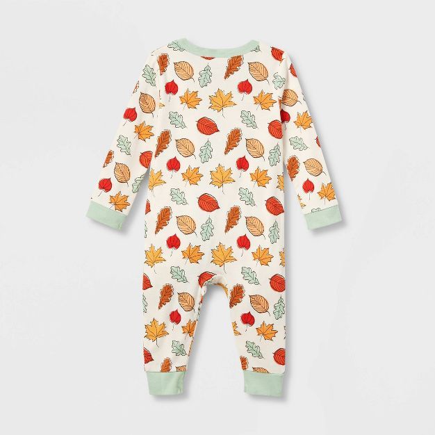 Baby Fall Leaf Print Matching Family Pajama - Cream | Target