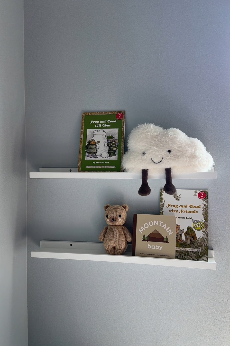 Not complete, but love these nursery shelves! 

#LTKFindsUnder100 #LTKBump #LTKBaby