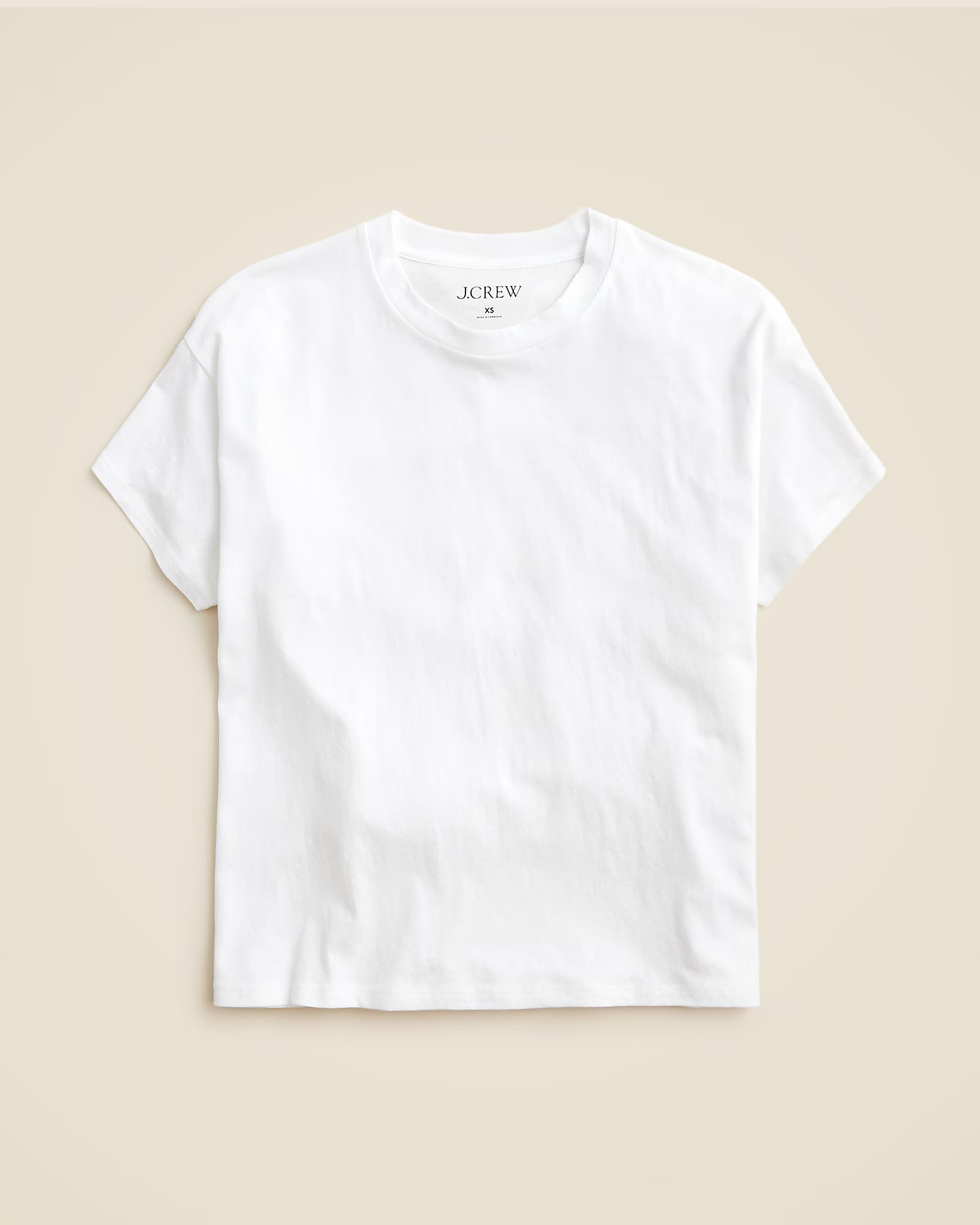 Feather jersey cropped T-shirt | J. Crew US