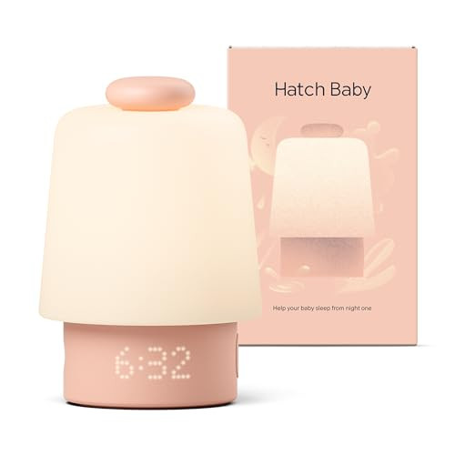 Hatch Baby Sound Machine, Night Light | Hatch Baby | Sleep Support | Registry Essential, Routine Builder, Time-to-Rise Alarm Clock, White Noise, Nursery Stories, Toddler Kids (Wi-Fi) (Peach) | Amazon (US)