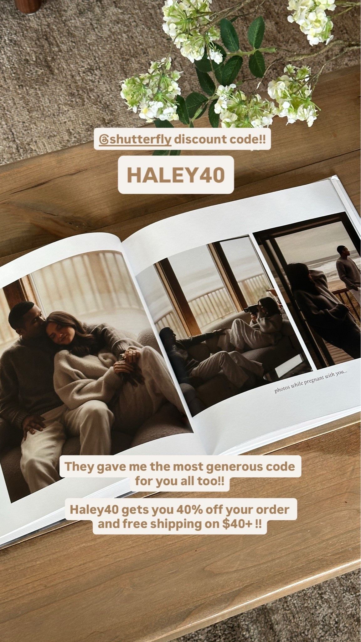 Customized Shutterfly photo book! Code HALEY40 gets you 40% off and free shipping on $40+ #shutterfly #ad