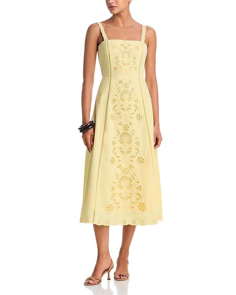 Aqua Embroidered Midi Dress - Exclusive | Bloomingdale's (US)